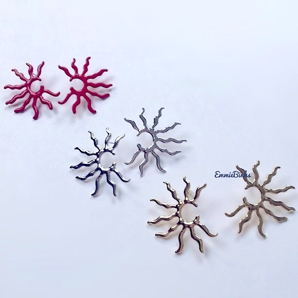 [✨3for$38] New Boho Sun Burst Stud Earrings - Picture 2 of 16